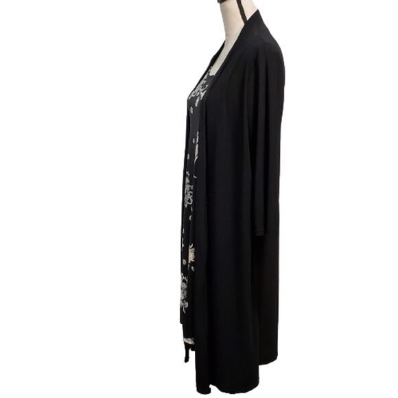 Tiffany & Grey Jacket Dress Black/White Large - Picture 4 of 8